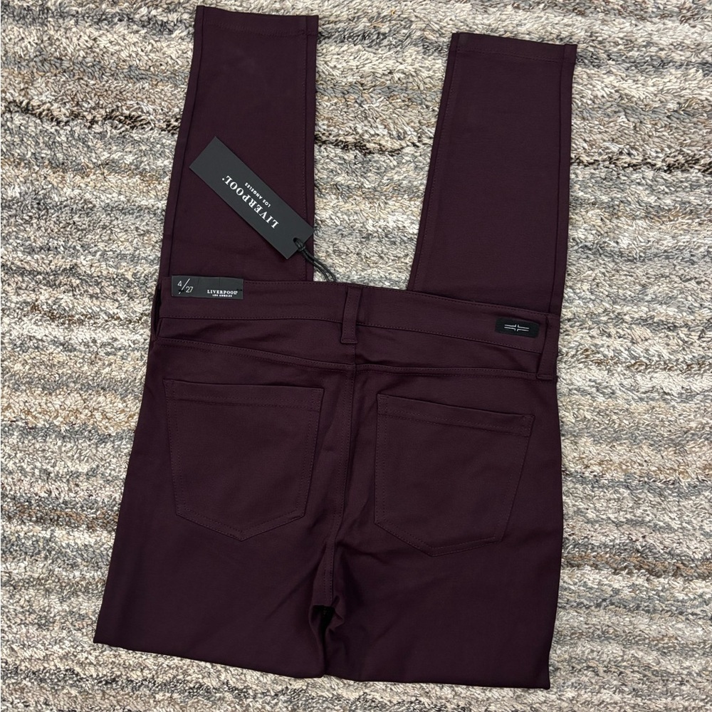 Liverpool Women Mid Rise Skinny Jeans In Aubergine Sz 4/27 NWT | Liverpool Jean- - Picture 14 of 14